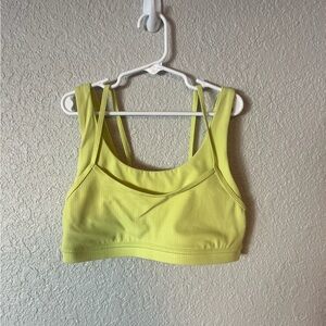 lululemon athletica Neon Yellow Double-Strap Sports Bra